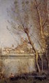 Nantes la Cathédrale et la Ville vue à travers les Arbres Jean Baptiste Camille Corot